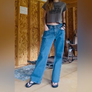 NWT Carhartt 32x30 Loose Fit Straight Leg Blue Jeans